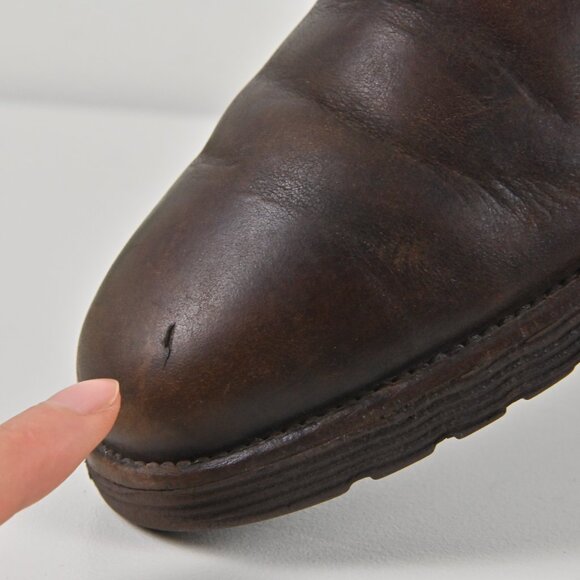 VTG Rockport Genuine Leather Vibram Sole Brown Oxfords US10 UK9.5 Made Portugal - Picture 16 of 16